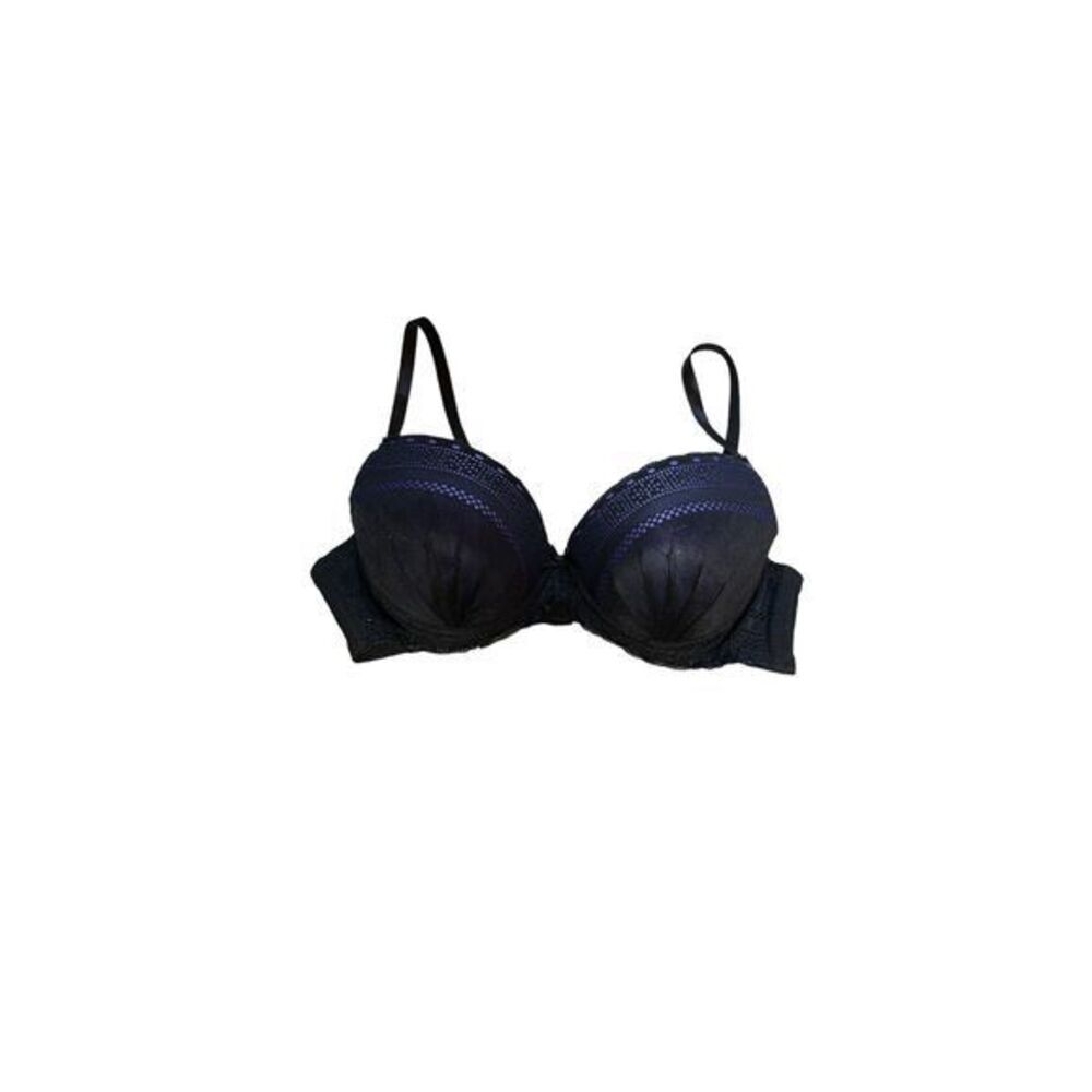 Jezebel Black Purple Push up Bra 34B